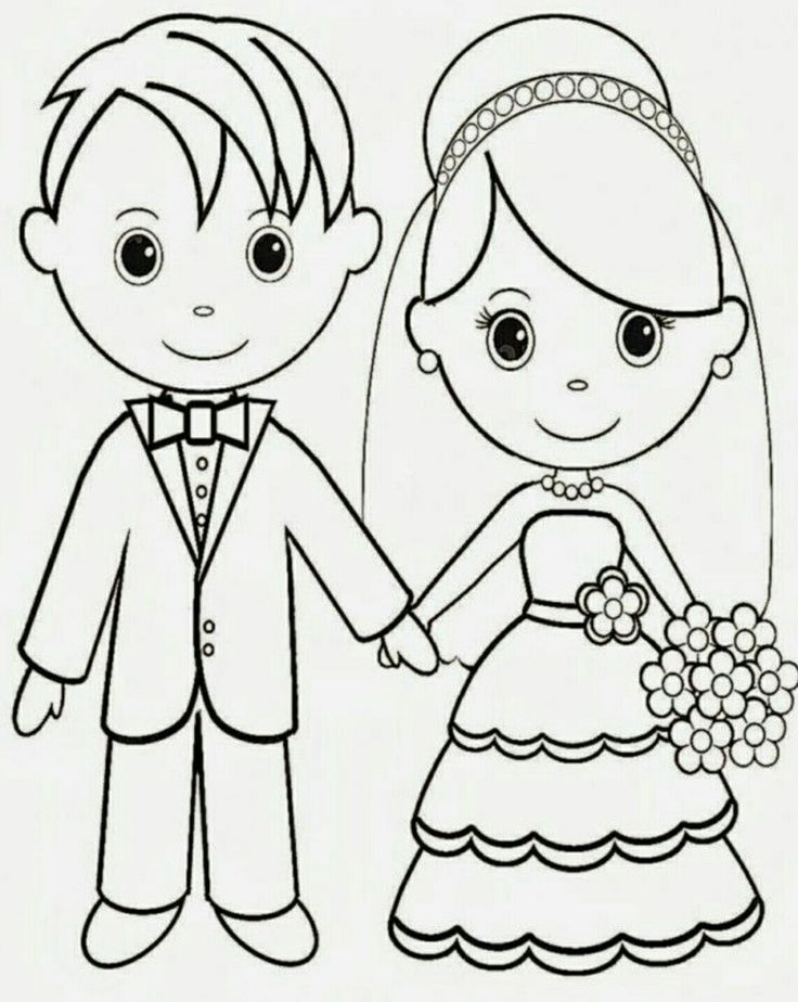 Printable Wedding Coloring Book
 12 best Wedding Coloring Pages images on Pinterest