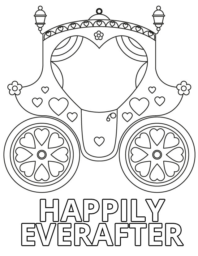 Printable Wedding Coloring Book
 17 wedding coloring pages for kids who love to dream about