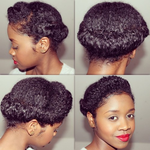 Protective Updo Hairstyles
 45 Easy and Showy Protective Hairstyles for Natural Hair
