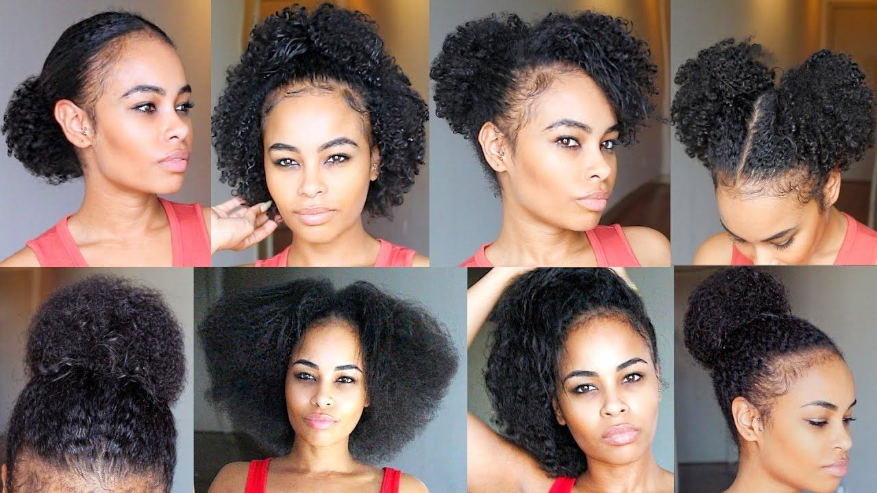 Quick And Easy Black Hairstyles
 10 QUICK & EASY Natural Hairstyles UNDER 60 Seconds for