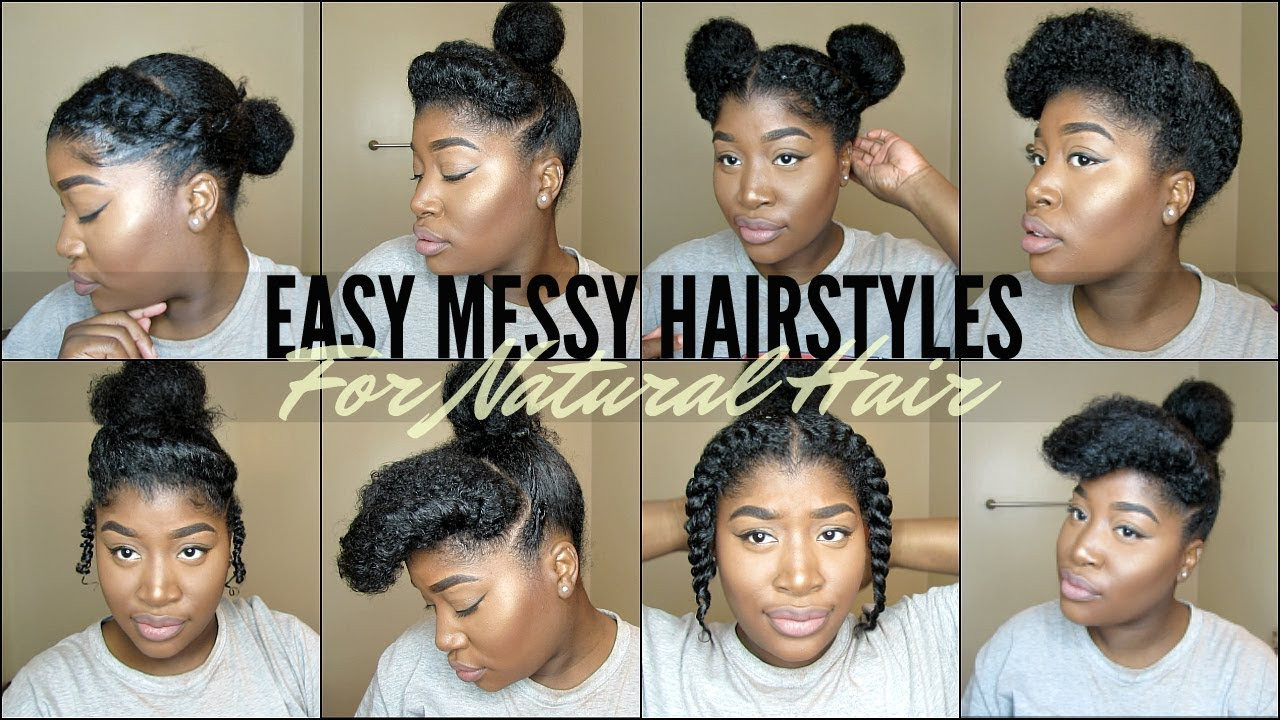 Quick And Easy Black Hairstyles
 8 QUICK & EASY NATURAL HAIRSTYLES FOR 4 TYPE NATURAL HAIR