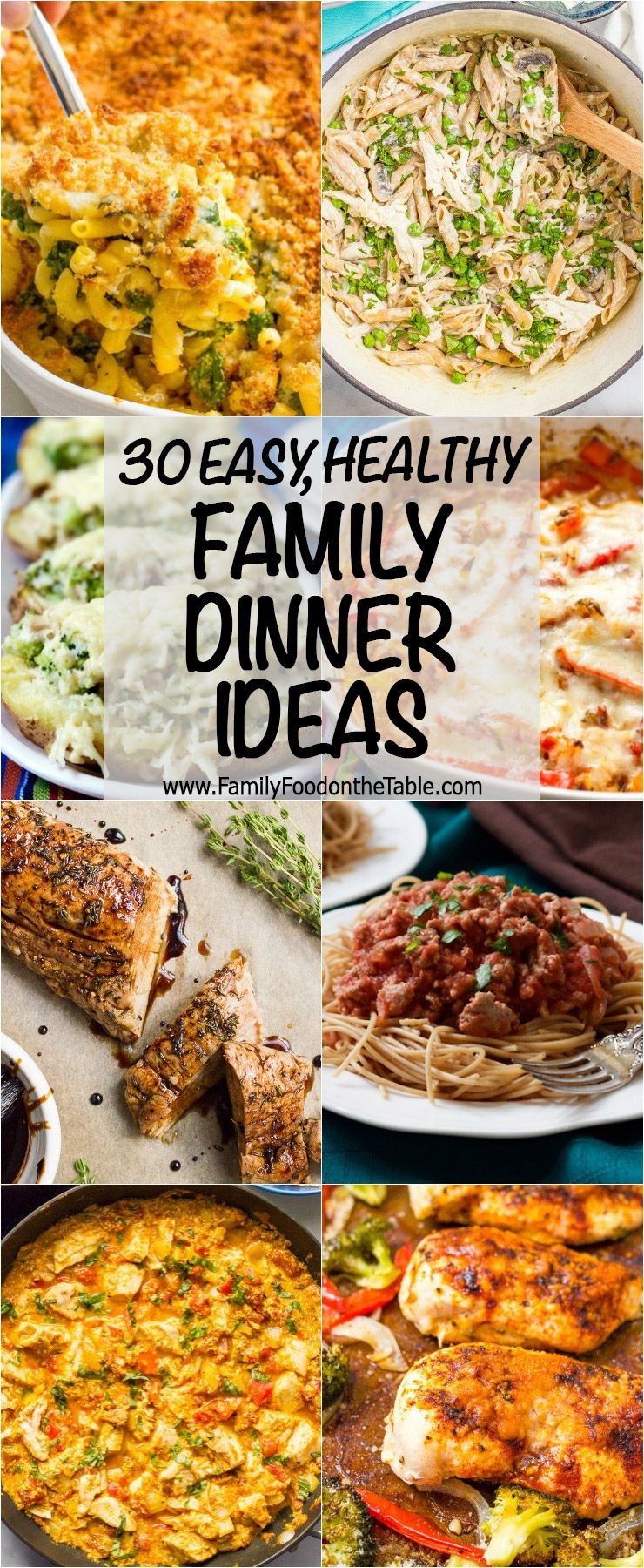 Quick And Easy Dinner Recipes For Families
 30 easy healthy family dinner ideas