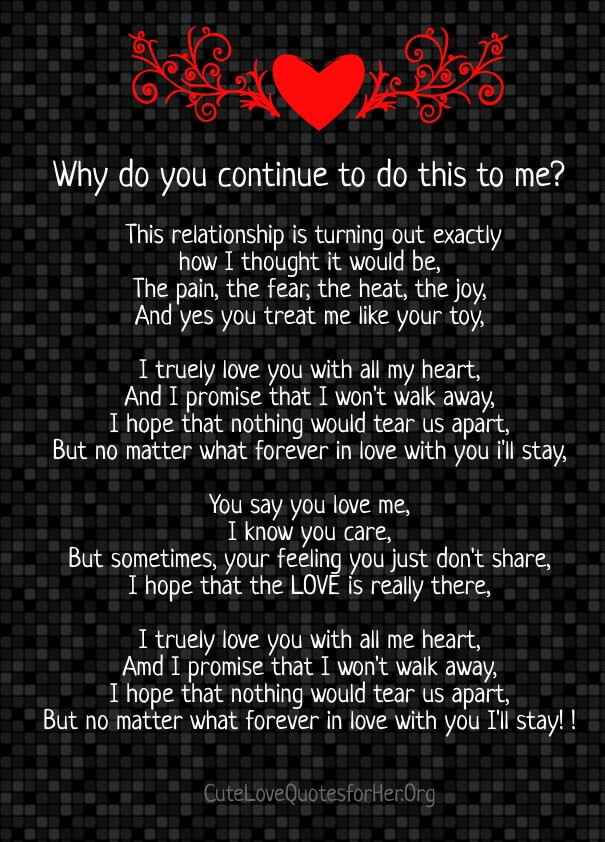 Quotes For Troubled Relationship
 8 Most Troubled Relationship Poems for Him Her