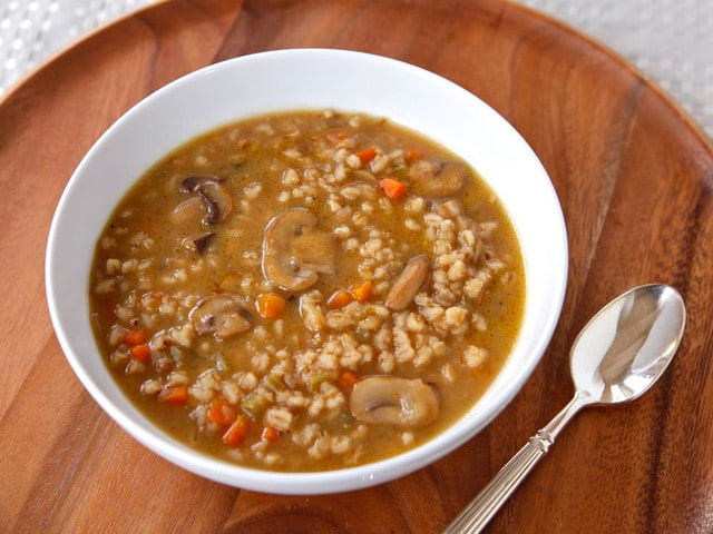 Recipes For Mushroom Barley Soup
 Mushroom Barley Soup forting Deli Style Soup Recipe