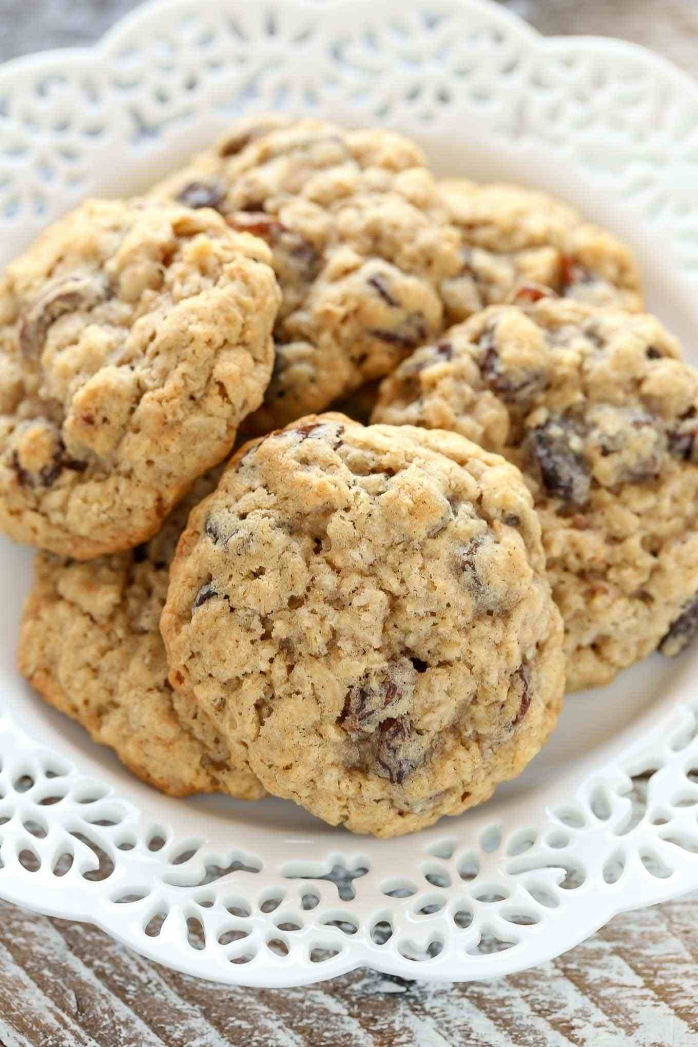 Recipes For Oatmeal Cookies
 Soft and Chewy Oatmeal Raisin Cookies