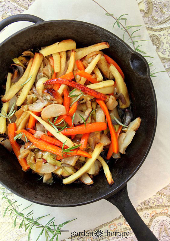 Roasted Root Vegetables With Rosemary
 Roasted Root Ve ables with Rosemary & Honey Garden Therapy