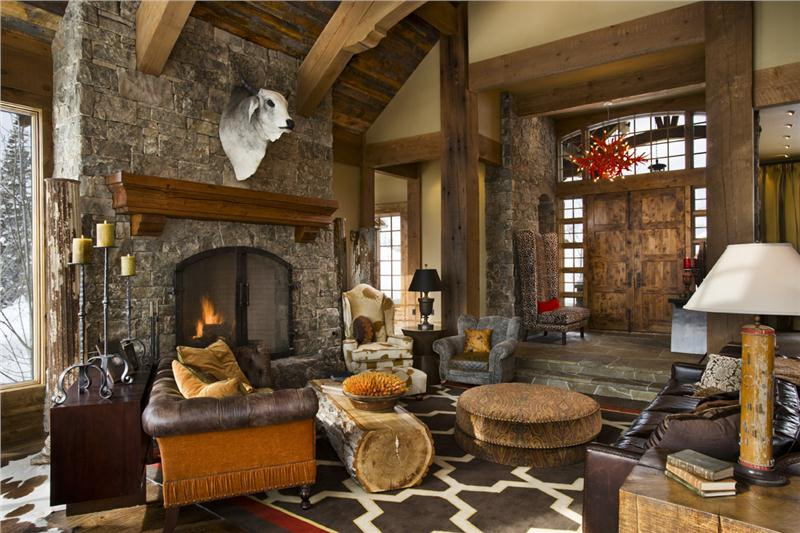 Rustic Themed Living Room
 Eye For Design Decorating The Western Style Home