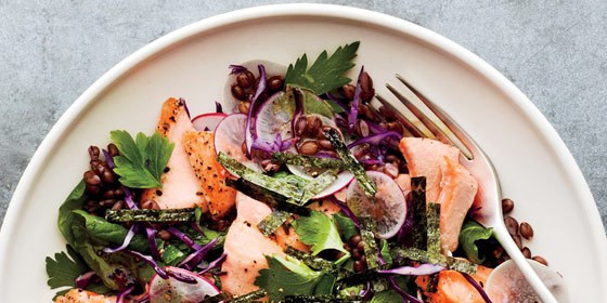 Salmon And Kale Recipes
 Roasted Salmon and Baby Kale Salad Recipe