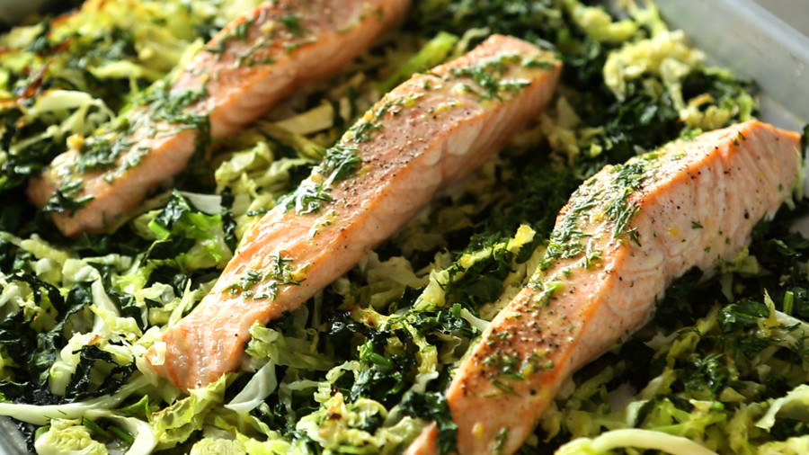 Salmon And Kale Recipes
 Video Baked Salmon with Kale and Cabbage