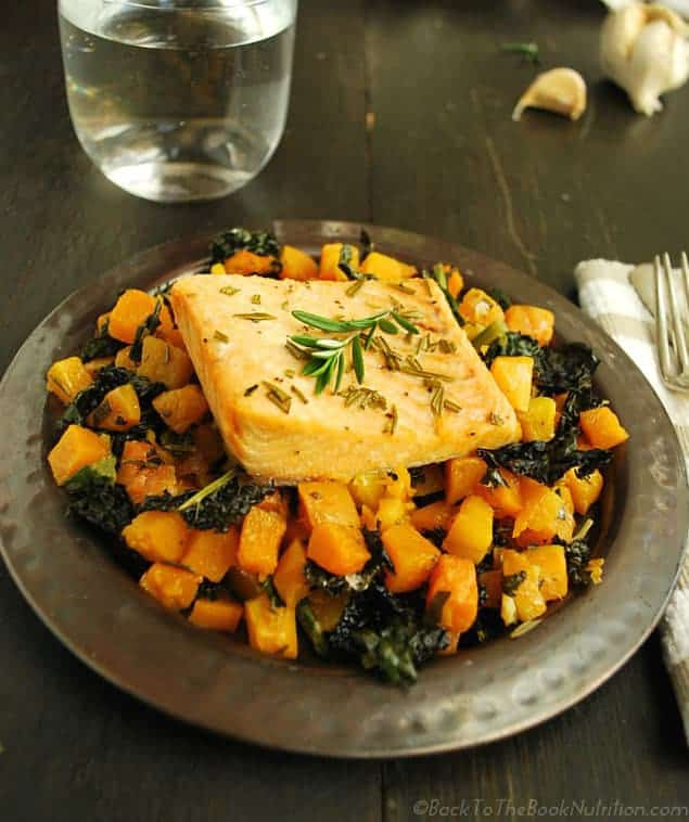 Salmon And Kale Recipes
 Easy Salmon with Roasted Butternut Squash and Kale