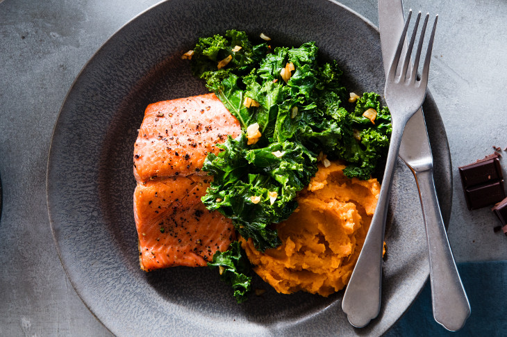 Salmon And Kale Recipes
 Healthy Recipe Salmon with Sweet Potatoes & Kale Fitbit