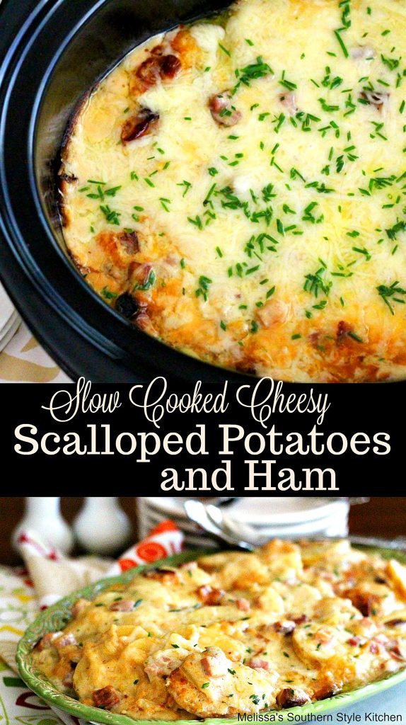 Scalloped Potatoes In Slow Cooker
 Slow Cooked Cheesy Scalloped Potatoes With Ham