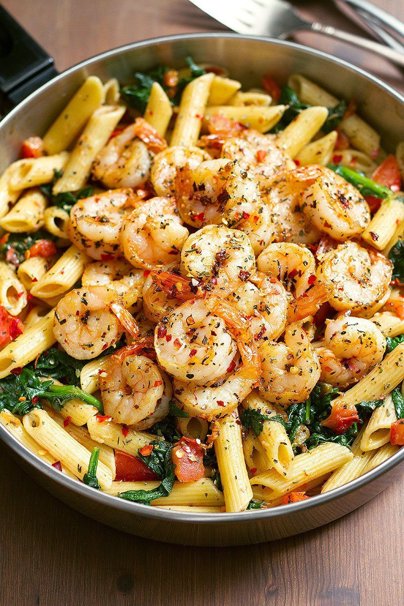 Shrimp Recipes Dinner
 Shrimp Pasta Recipe with Tomato and Spinach – Best Shrimp