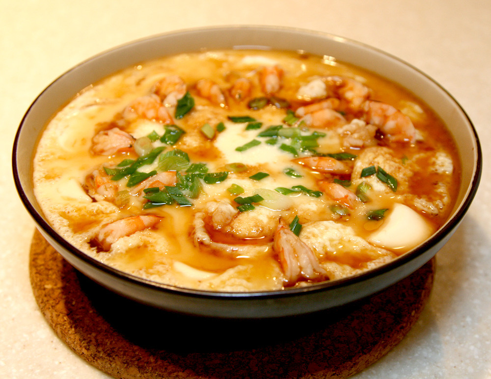 Silken Tofu Chinese Recipes
 Steamed silken tofu with shrimp and egg – Weeknite Meals