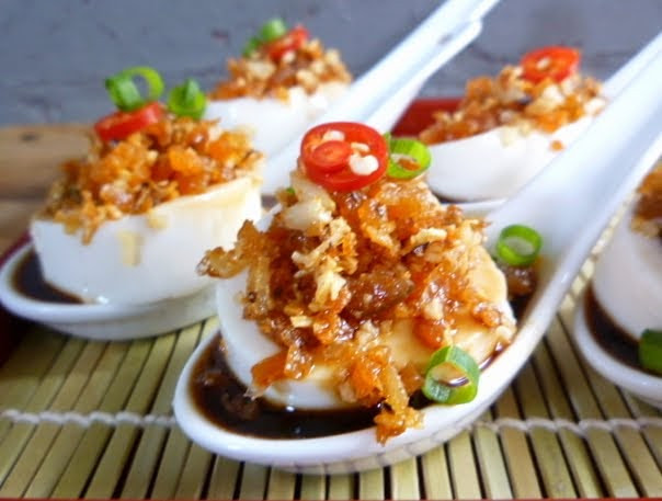 Silken Tofu Chinese Recipes
 3 hungry tummies Cold Silken Tofu With Crispy Garlic And