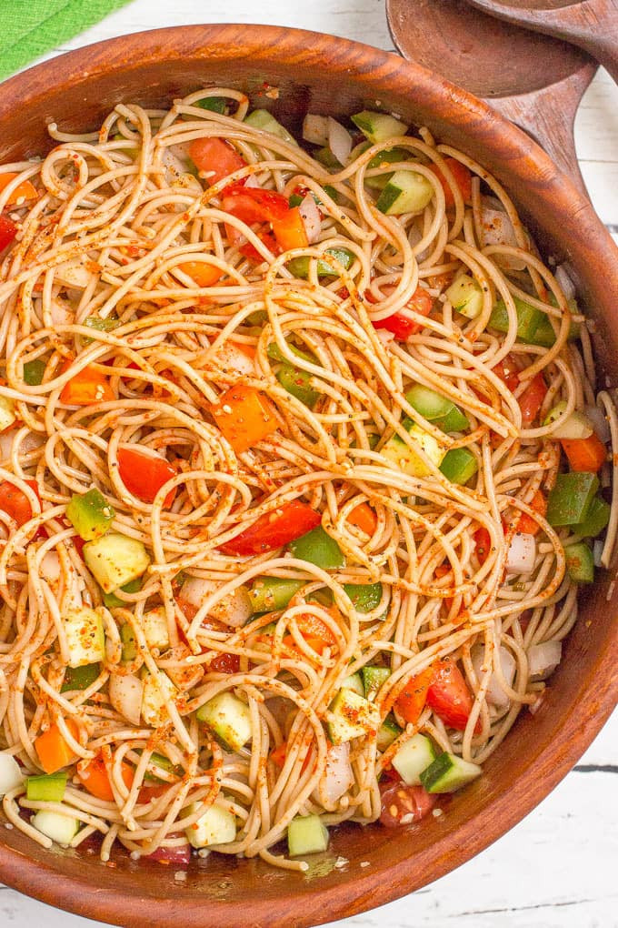 Spaghetti Pasta Salad Recipe
 Classic spaghetti salad Family Food on the Table