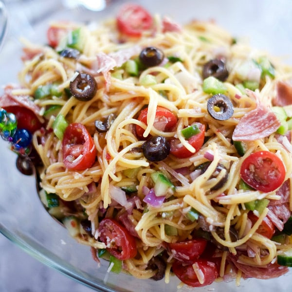 Spaghetti Pasta Salad Recipe
 Summer Italian Spaghetti Salad Recipe Reluctant Entertainer