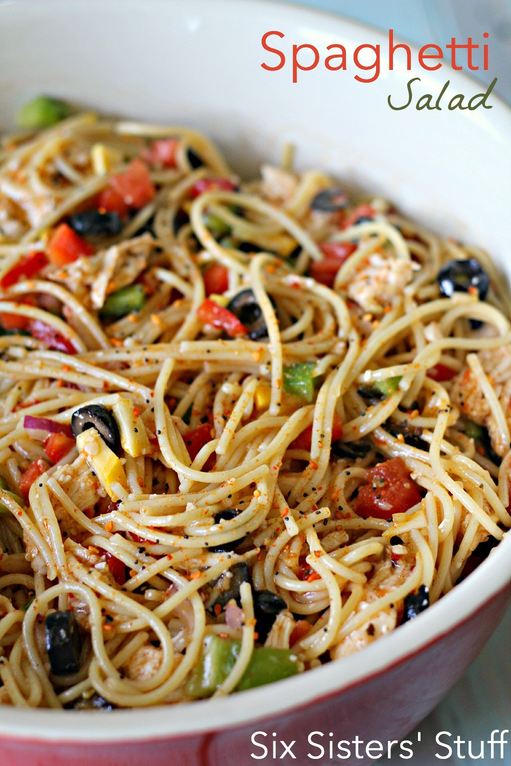 Spaghetti Pasta Salad Recipe
 The Best Side Dishes for your next BBQ Double the Batch