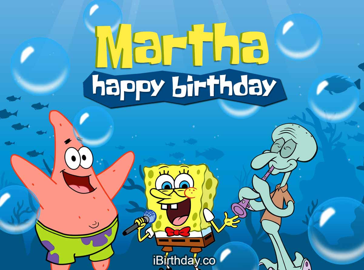 Sponge Bob Birthday Quotes
 HAPPY BIRTHDAY MARTHA – MEMES WISHES AND QUOTES