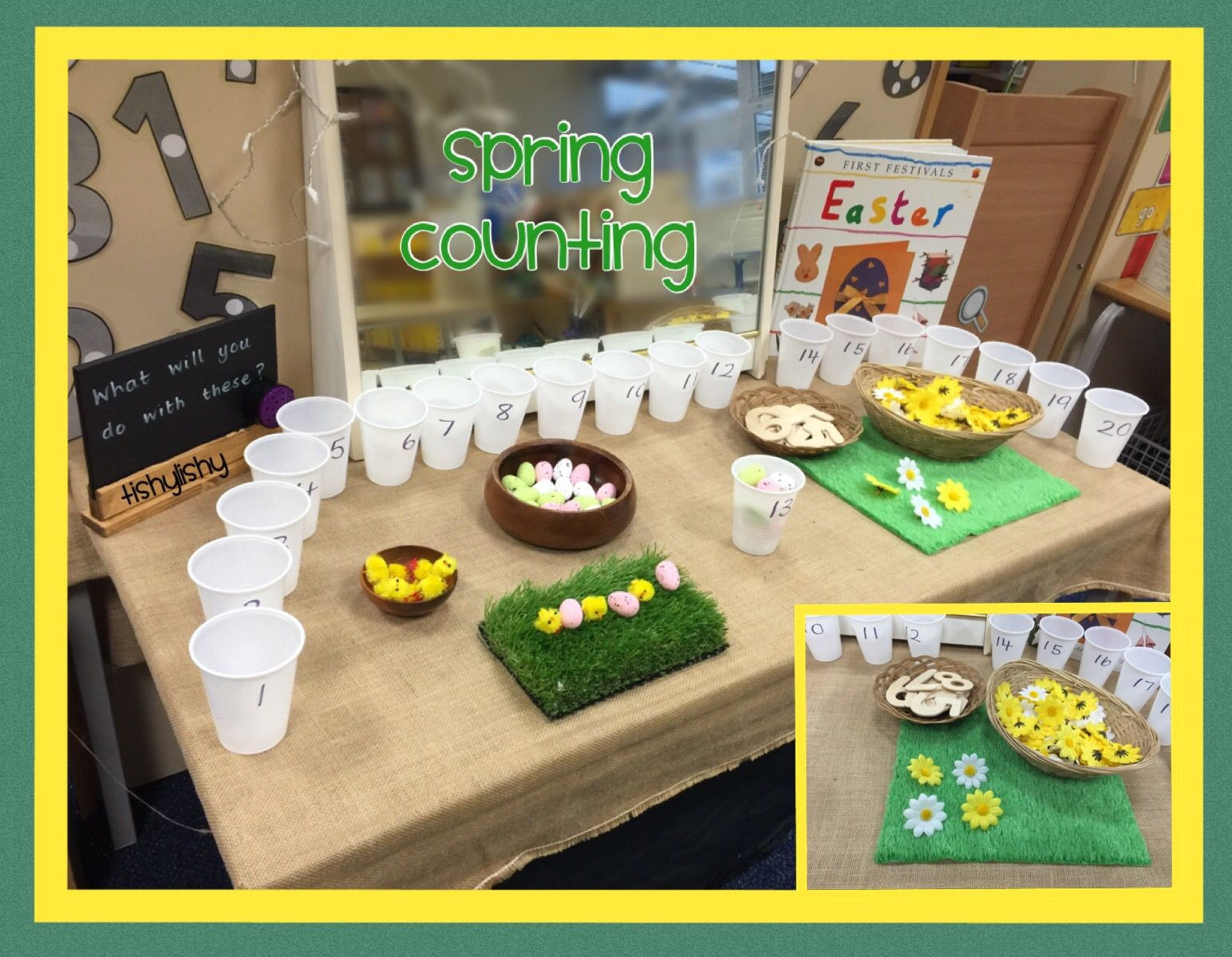 Spring Ideas Eyfs
 Spring counting on the maths table PSRN