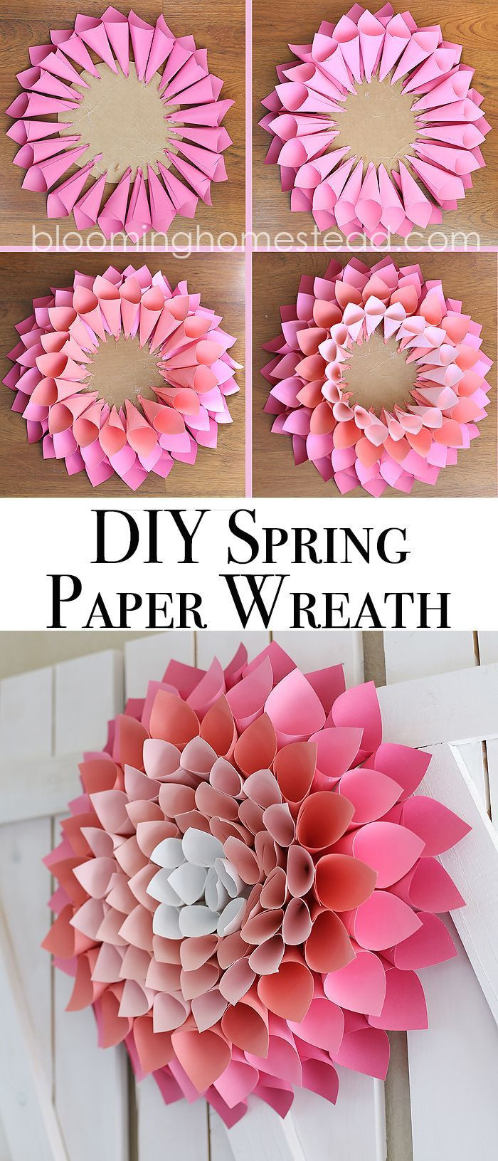 Spring Ideas Flowers
 DIY Spring Wreath Page 2 of 2 Craft Projects