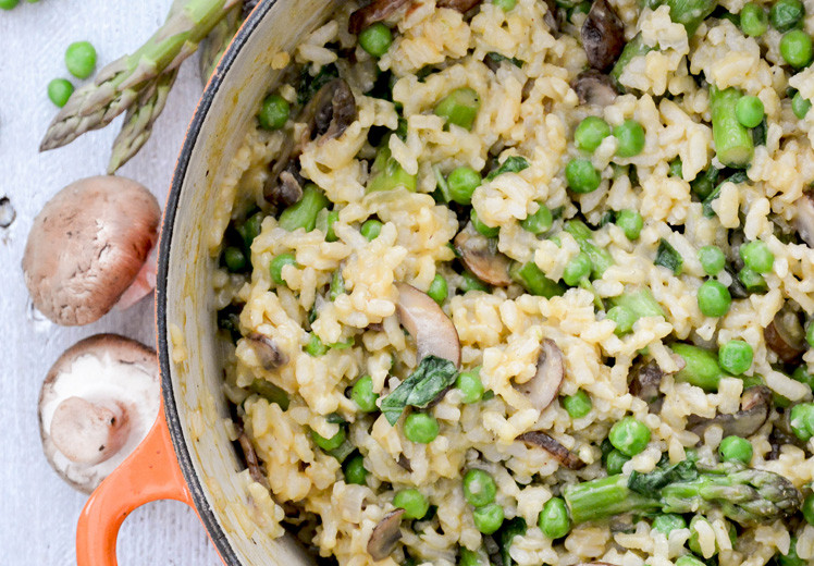Spring Risotto Recipe
 Baked Spring Ve able Risotto