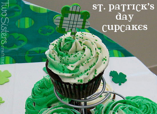St Patrick'S Cupcakes
 St Patrick s Day Cupcakes with Swirled Frosting Two Sisters