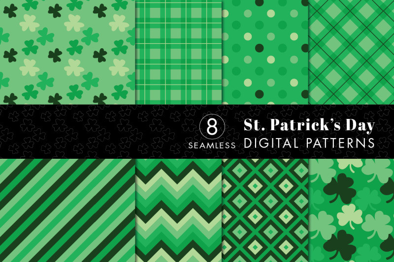 St. Patrick's Day Activities
 8 Seamless St Patrick s Day Patterns Set 2 By