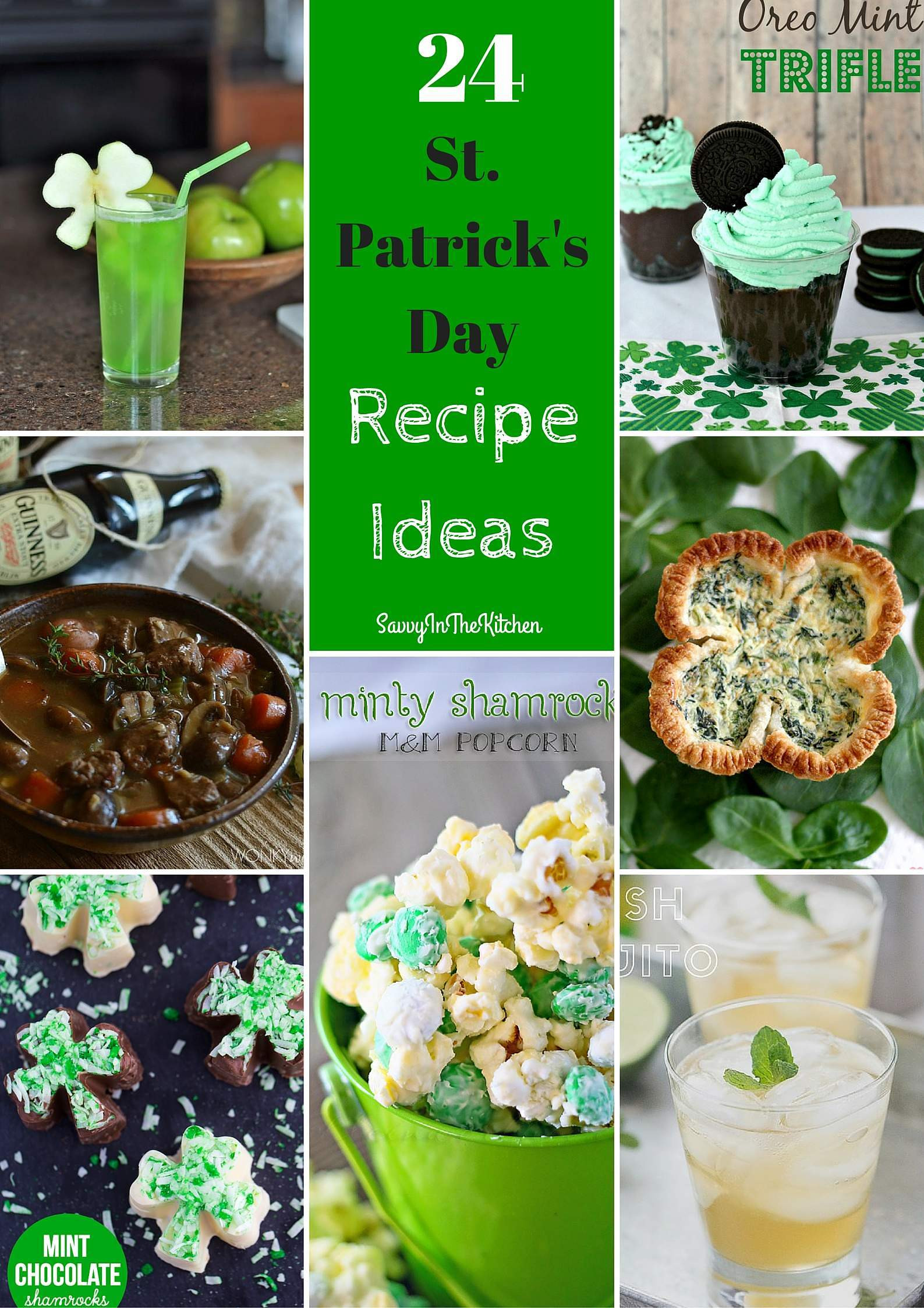 St Patrick's Day Food Specials
 24 St Patrick s Day Recipe Ideas Savvy In The Kitchen