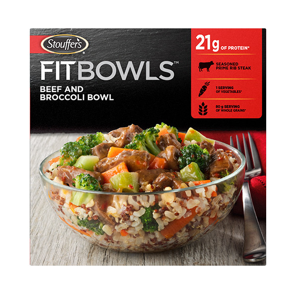 Stouffer'S Veggie Lasagna
 STOUFFER’S Fit Bowls Beef and Broccoli Bowl
