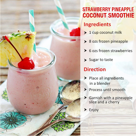 Strawberry Pineapple Smoothie Recipes
 How to Prepare Fruits & Ve ables Healthy Juices with
