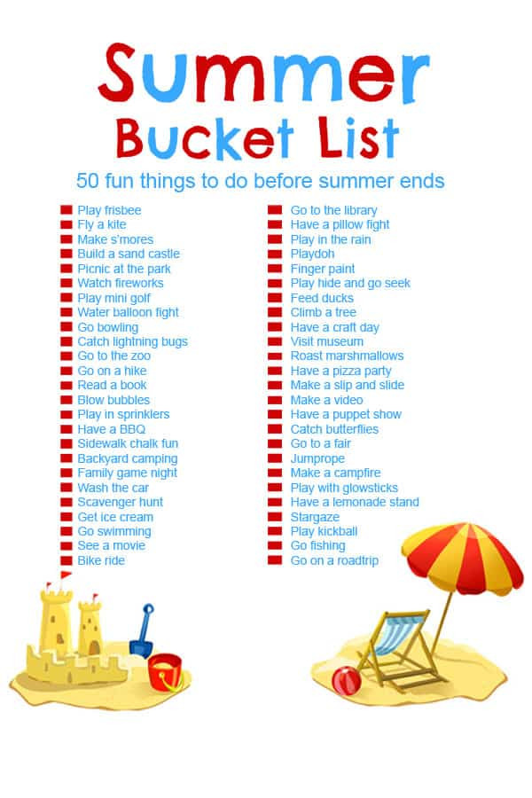 Summer Activities With Kids
 Summer Bucket List 50 Fun Activities for Kids CincyShopper