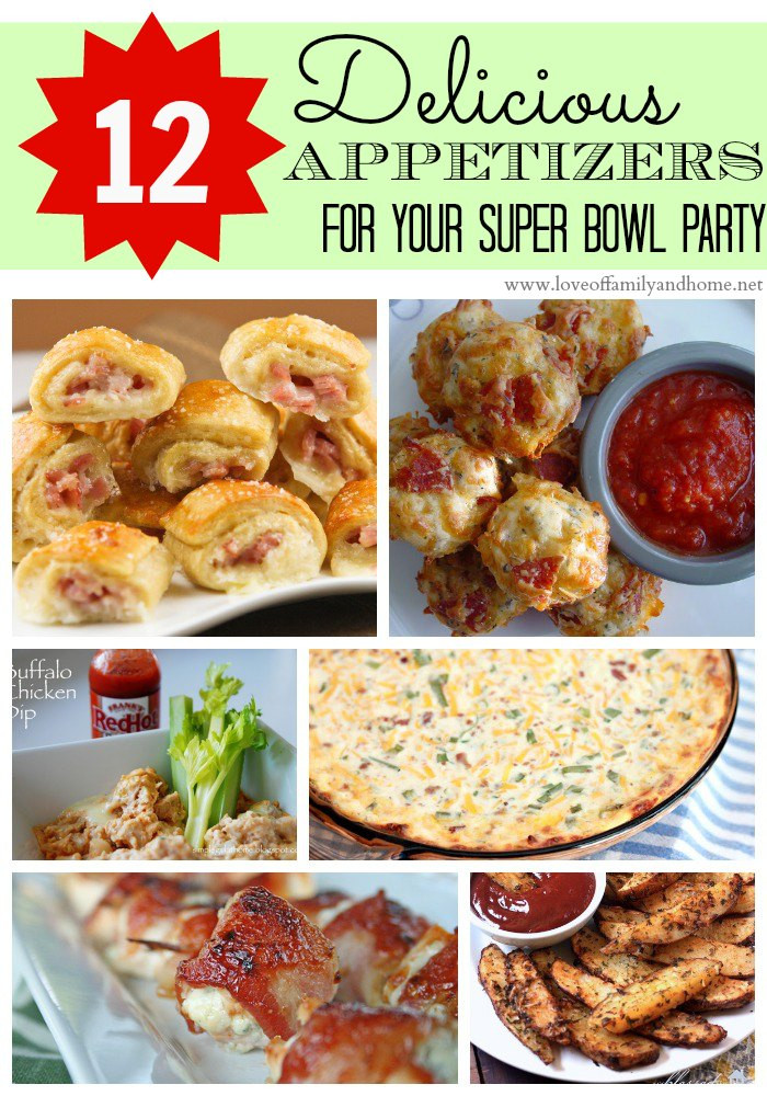 Super Bowl Appetizer Recipes
 12 Delicious Appetizers For Your Super Bowl Party Love