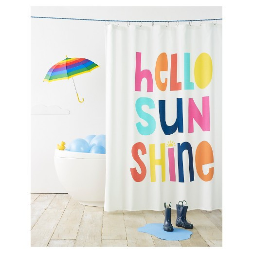 Target Kids Bathroom
 Hello Sunshine Shower Curtain White Pillowfort Tar