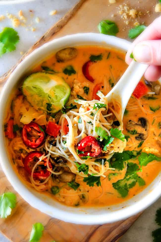 Thai Soup Recipes
 easy ONE POT Thai Chicken Noodle Soup Video