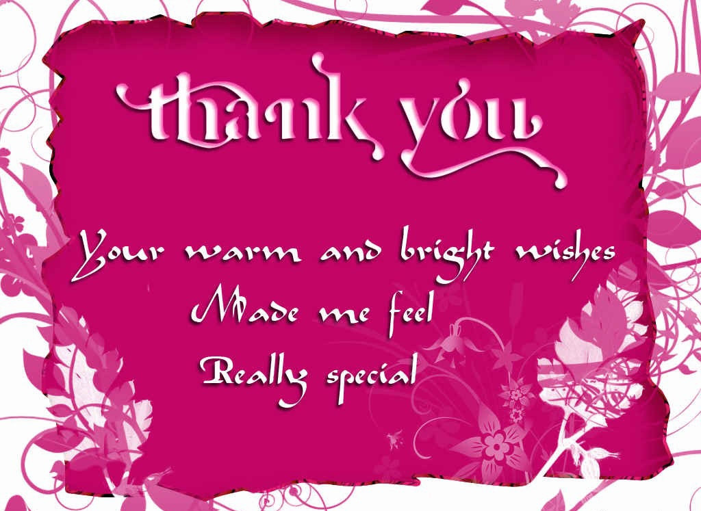 Thank You Quote For Birthday
 Happy Birthday Thank You Quotes QuotesGram