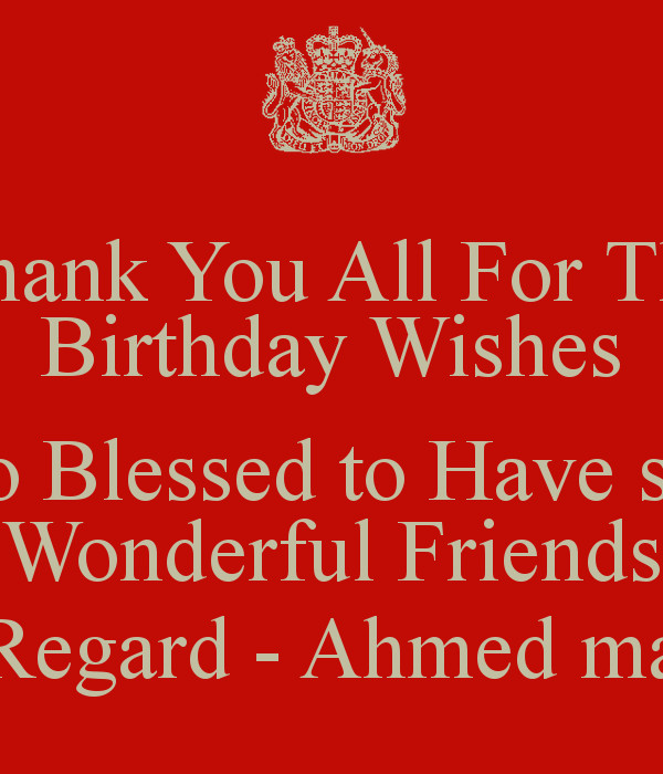 Thank You Quote For Birthday
 Thank You For Birthday Wishes Quotes QuotesGram