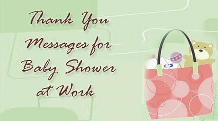 Thank You To Coworkers For Baby Gift
 Thank You Messages for Baby Shower at Work