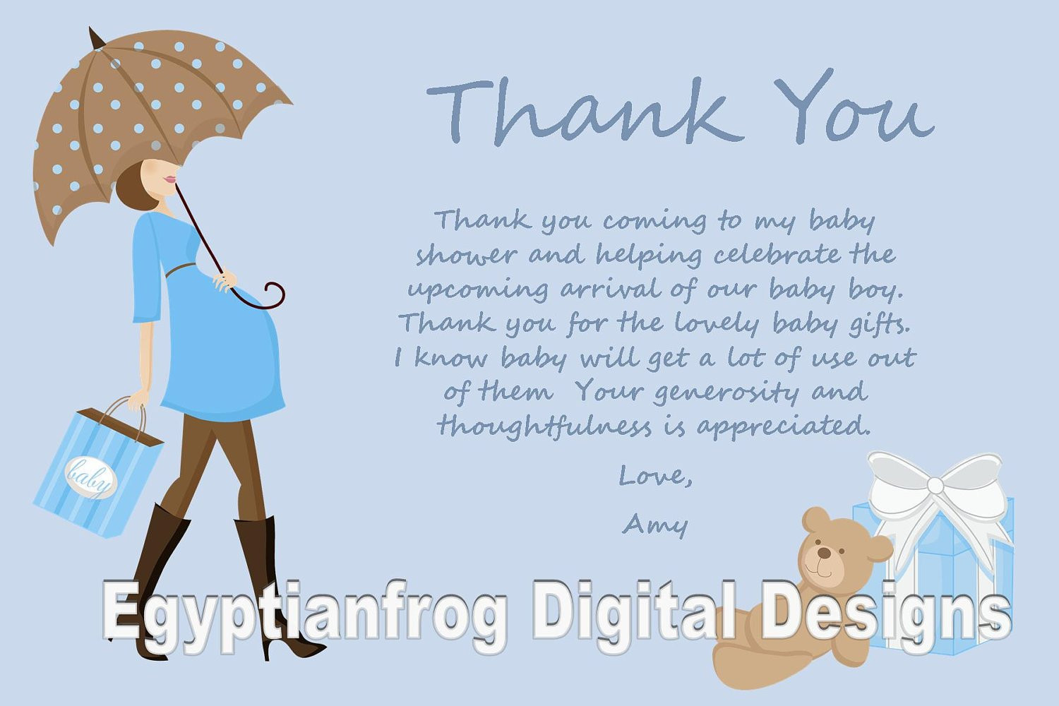 Thank You To Coworkers For Baby Gift
 Baby Shower Thank You Note Wording Samples Download Page