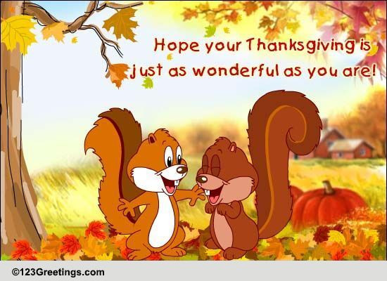 Thanksgiving Quotes Disney
 Cute Thanksgiving Wish For Family Free Family eCards