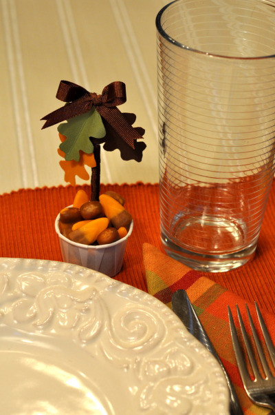Thanksgiving Table Favors
 Candy Cups for the Thanksgiving Table