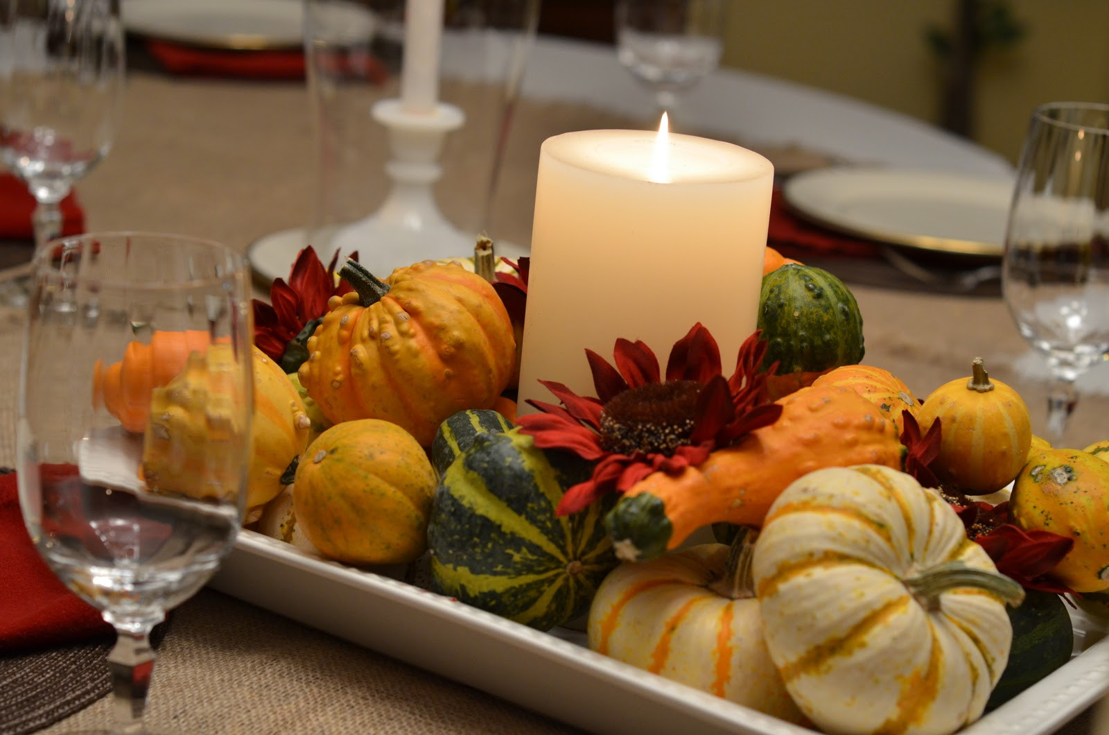 Thanksgiving Table Favors
 Southern Inspirations Thanksgiving Table & Dining Room Tour