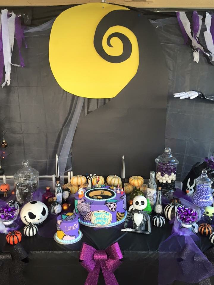 The Nightmare Before Christmas Birthday Party Ideas
 Nightmare Before Christmas Birthday Party Candy & Cake