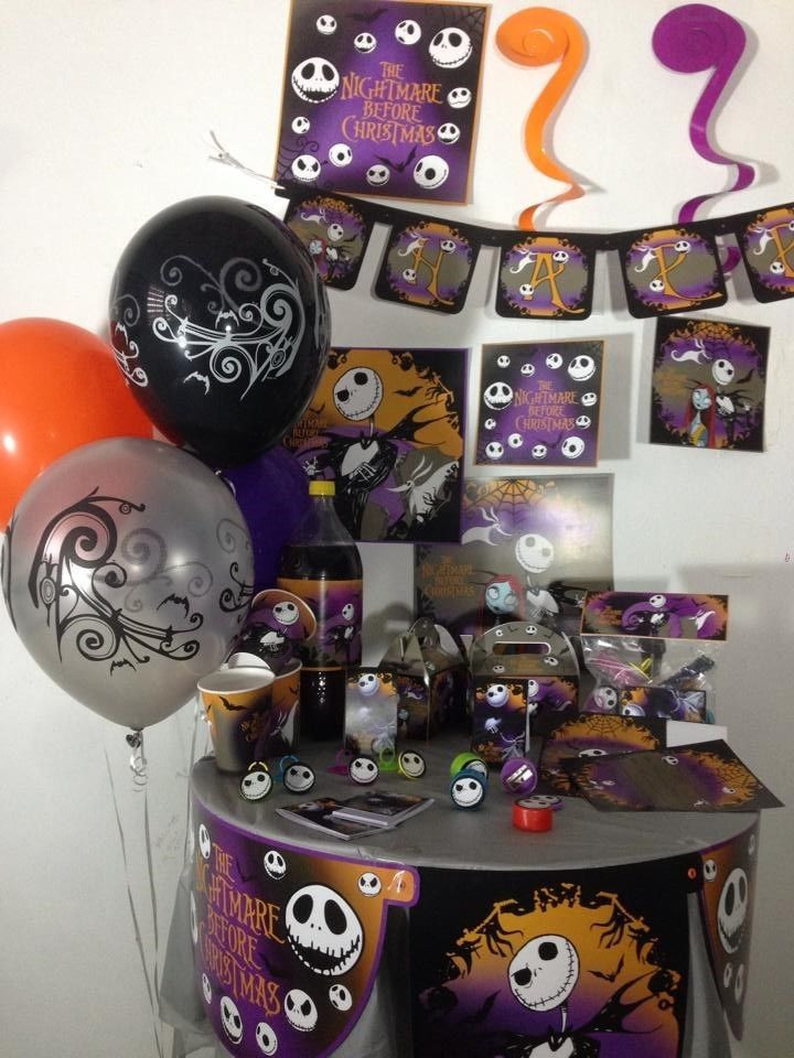 The Nightmare Before Christmas Birthday Party Ideas
 The Nightmare Before Christmas happy birthday party pack