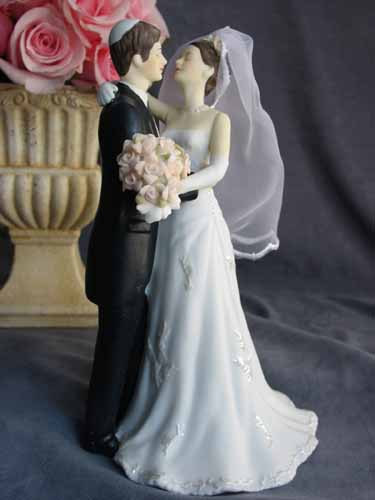 Traditional Wedding Cake Topper
 Traditional Jewish Bride and Groom Wedding Cake Toppers