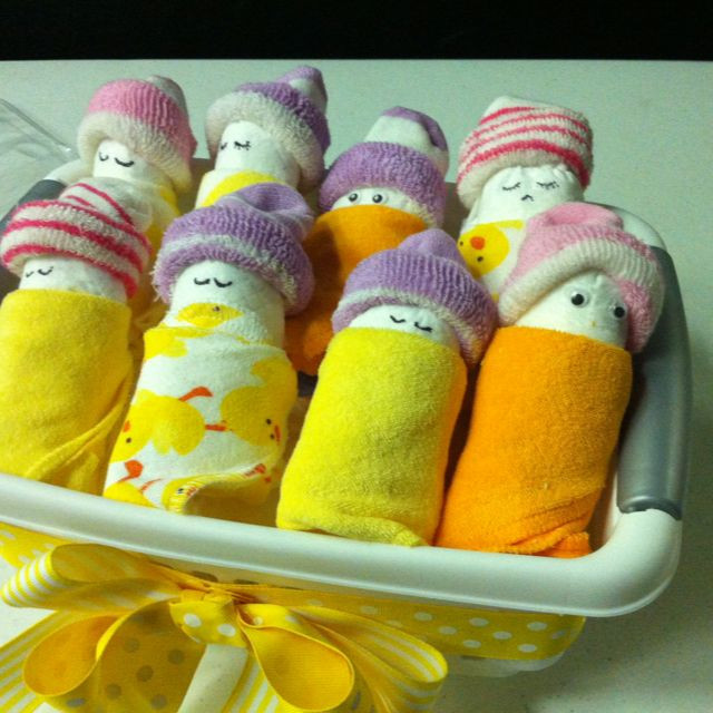 Typical Baby Shower Gifts
 Diaper Babies diaper sock wash cloth Great way to