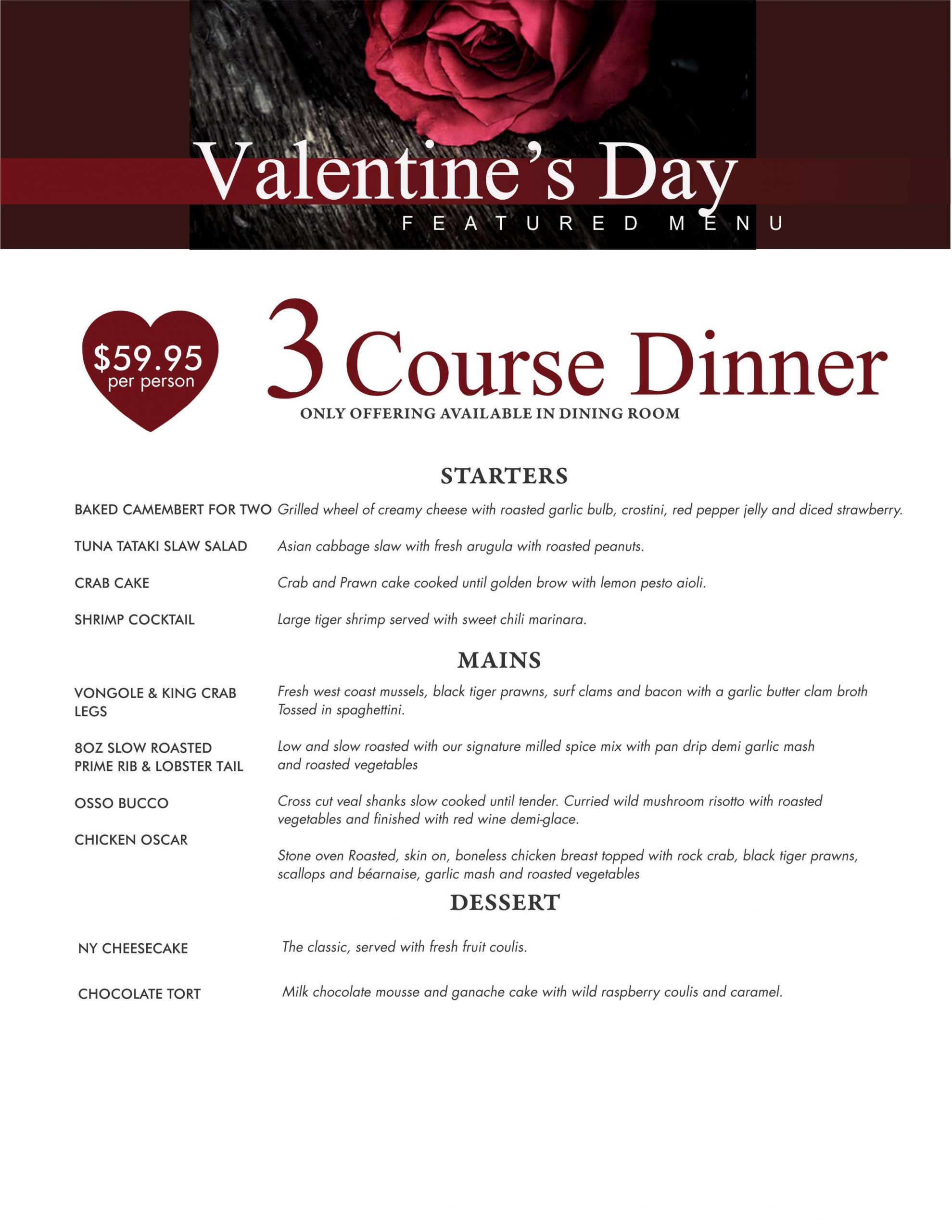 Valentine Day Dinner Menus
 valentine menu dinner DriverLayer Search Engine