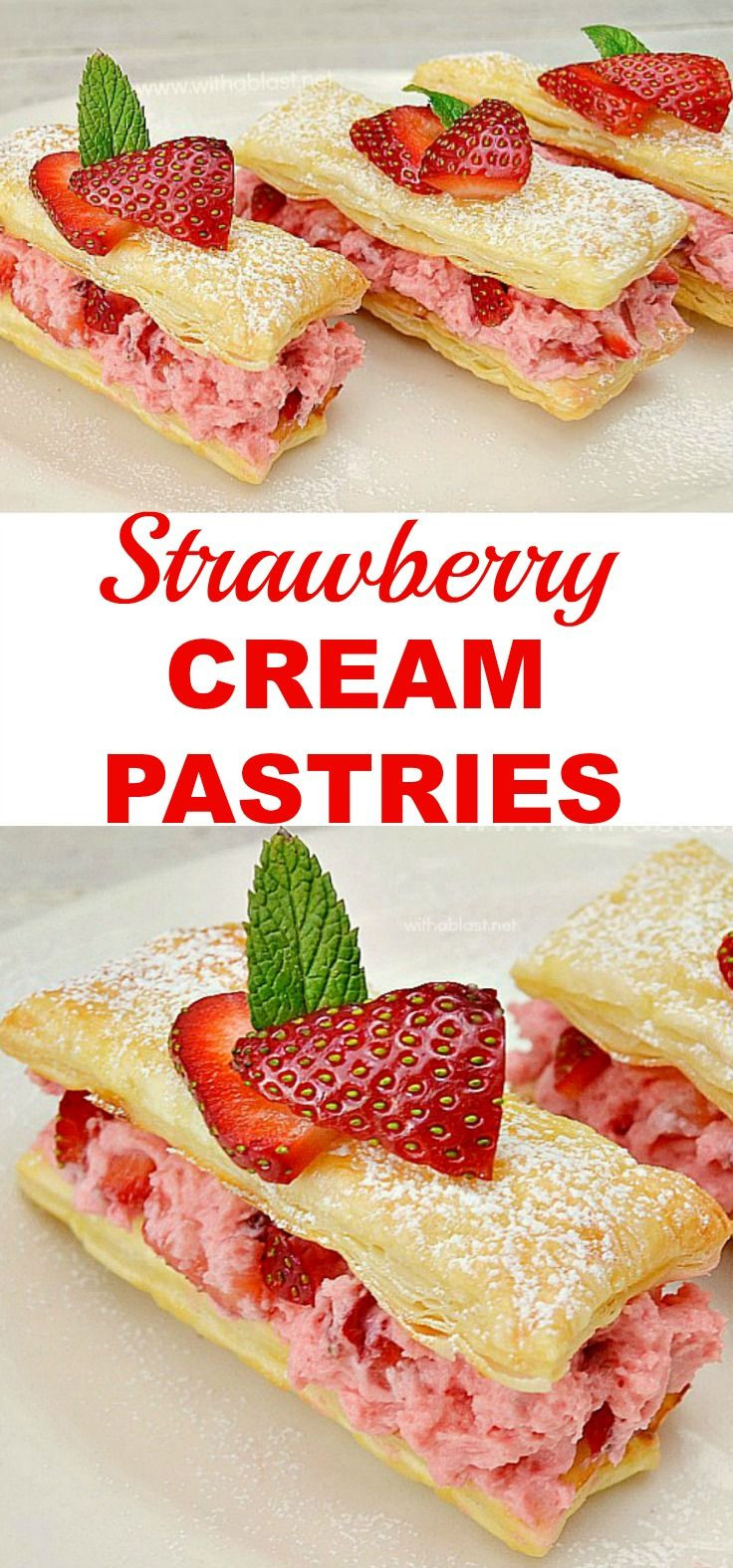 Valentine Desserts For A Crowd
 Easiest Strawberry Cream Pastries ever for Valentines Day