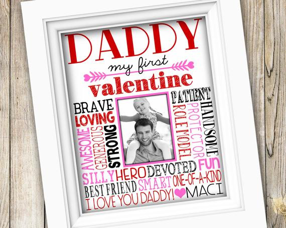 Valentine Gift Ideas For Daughter
 Valentine s Day Gift for Dad Daddy Valentine s Day