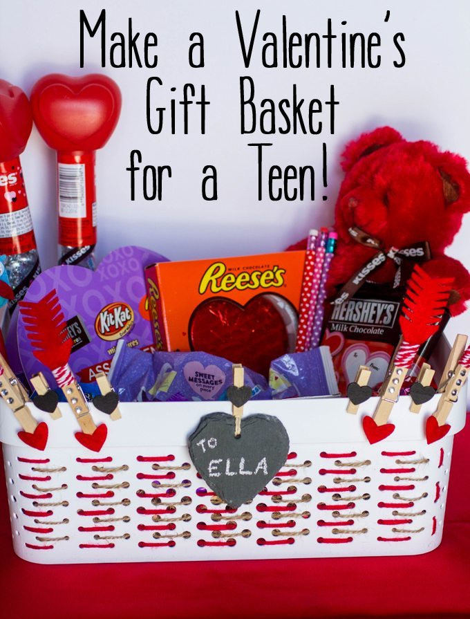 Valentine Gift Ideas For Daughter
 Make a Valentine s Gift Basket for Teens
